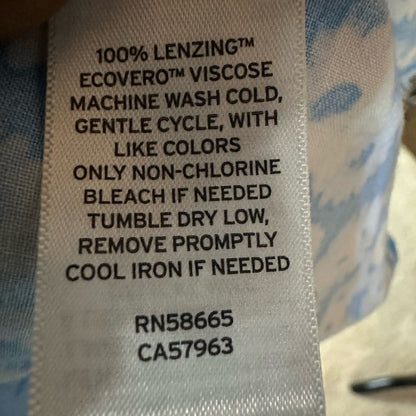 SIZE  L Abound Blue and White Fitted Wrap Camisole