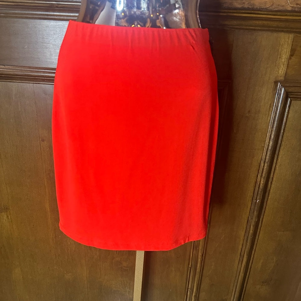 NWT SIZE XS Nordstrom Red Knee-Length Pencil Skirt Cocktail