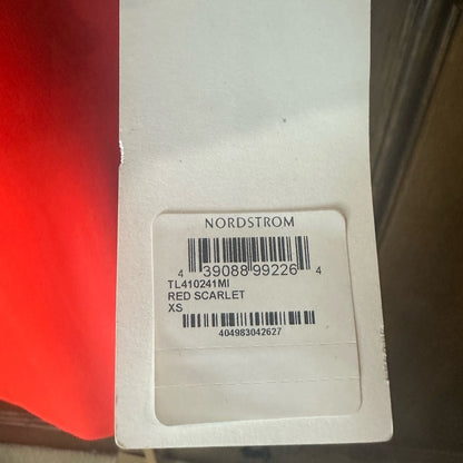 NWT SIZE XS Nordstrom Red Knee-Length Pencil Skirt Cocktail