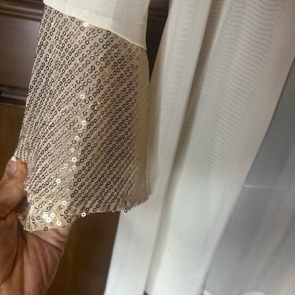 NWOT SIZE S Origami Owl Cream Relaxed Oversized Blouse