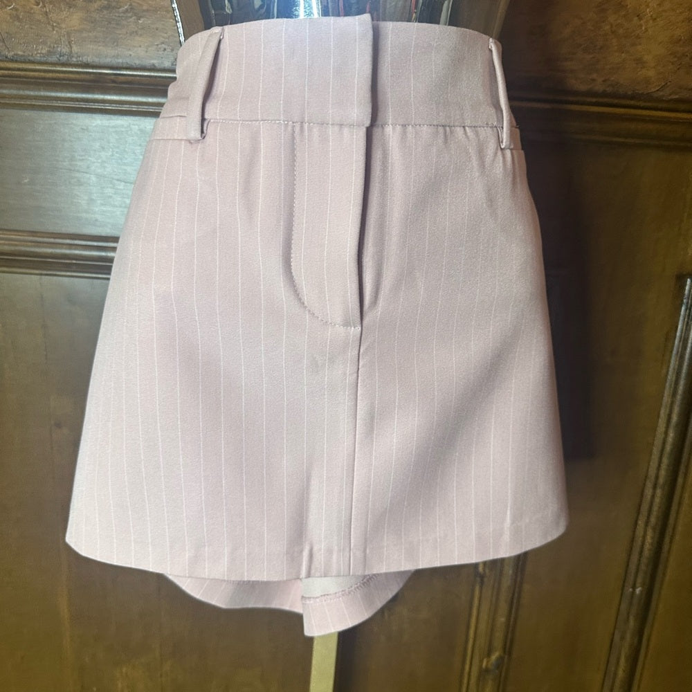 Astr Pink Ribbed Pencil Mini Skirt Cocktail