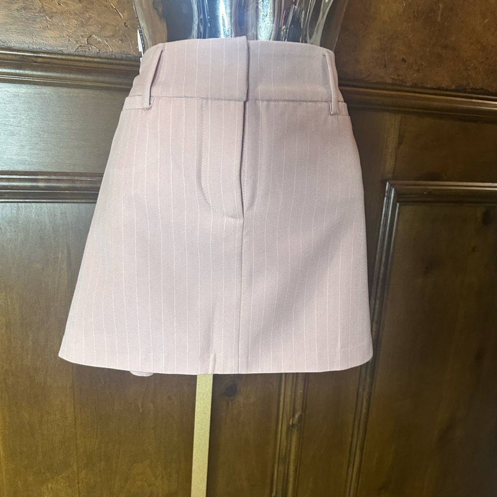 Astr Pink Ribbed Pencil Mini Skirt Cocktail