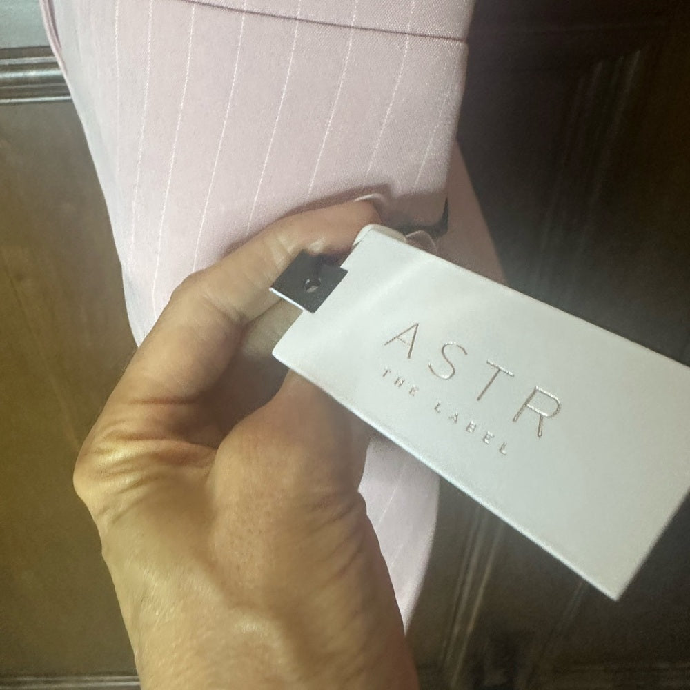 Astr Pink Ribbed Pencil Mini Skirt Cocktail