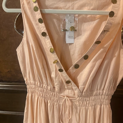 NWT SIZE S Pink Sleeveless Tiered Sundress with V-Neck
