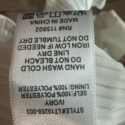 NWOT SIZE L Lush White Asymmetrical Ruffled Tank Top