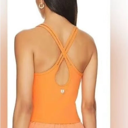 NWT SIZE S EleVen by Venus Williams Orange Fitted Tank Top