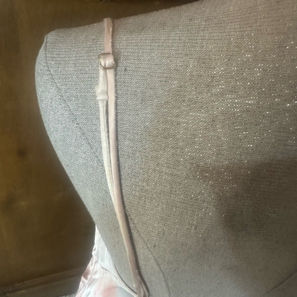 NWOT SIZE M Pink and Blue Cowl Neck Slip Mini Dress