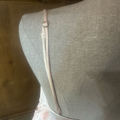 NWOT SIZE M Pink and Blue Cowl Neck Slip Mini Dress