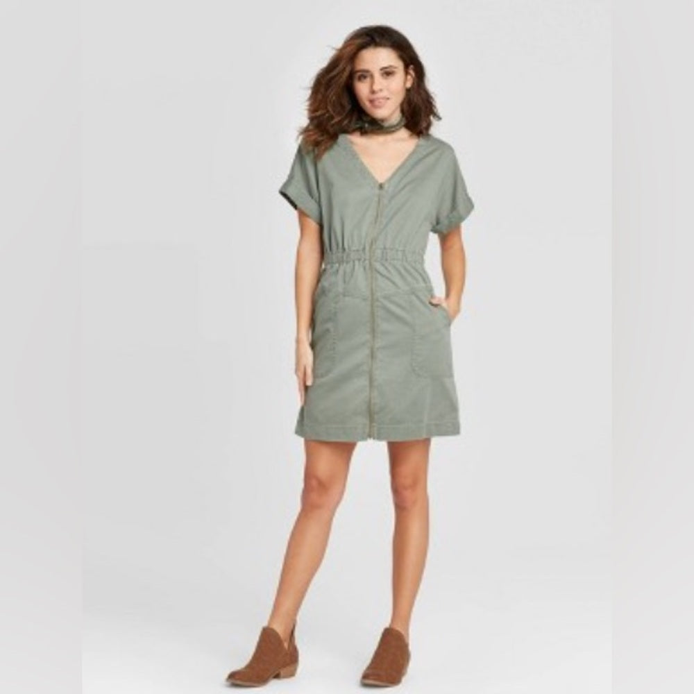 SIZE XXL Universal Thread Green Dolman Sleeve Sundress