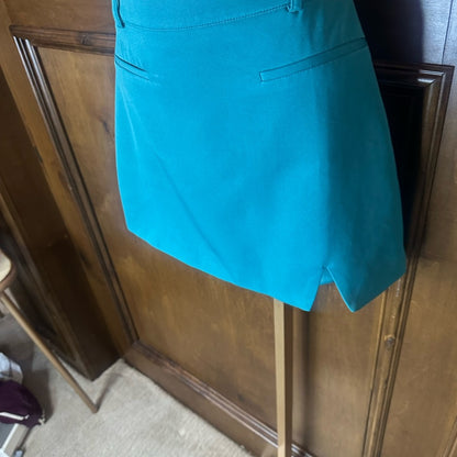 NWT SIZE 4 Chic Blue Pencil Mini Skirt with Slit for Night Out