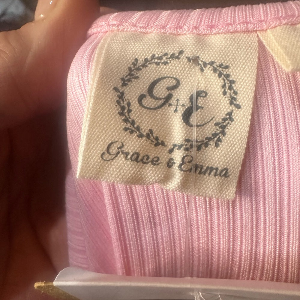 NWOT SIZE L Fitted Pink Cap Sleeve Cutout Bodysuit