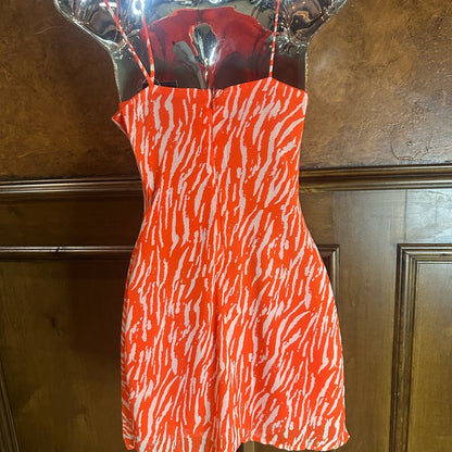 NWT SIZE S Forever 21 White and Red Ruched Bodycon Mini Dress