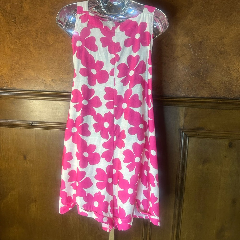 NWOT SIZEL BiBi Pink and White Casual Sundress Shorts