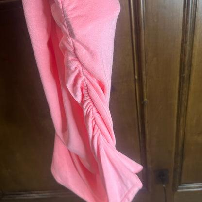 NWT SIZE L/3 Sundry Pink Ruched Pencil Skirt Knee-Length Casual