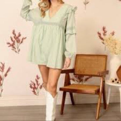 NWT SIZE L Lumiere Green Skorts High-Waisted Flowy Design