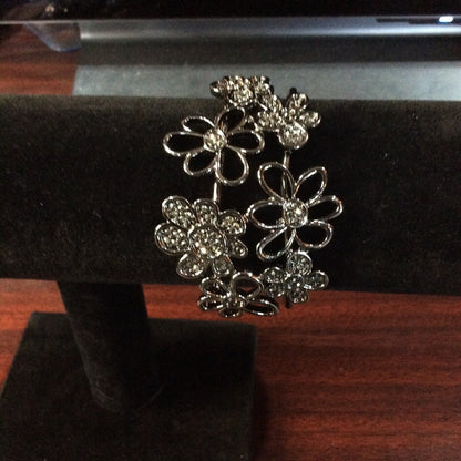 Floral Silver Bracelet