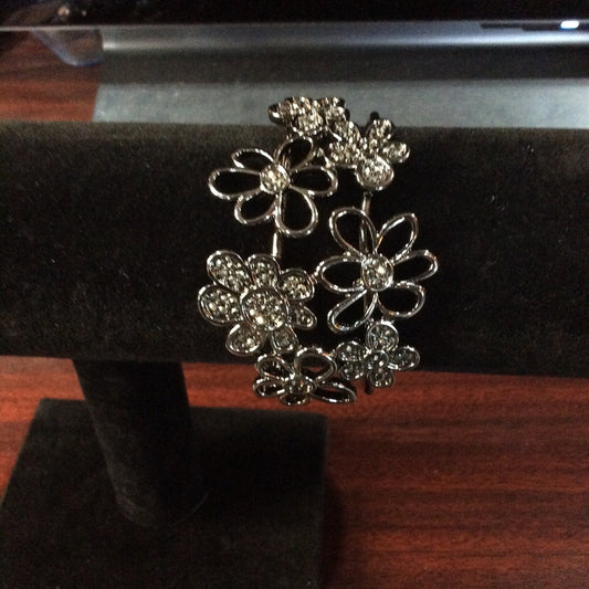 Floral Silver Bracelet