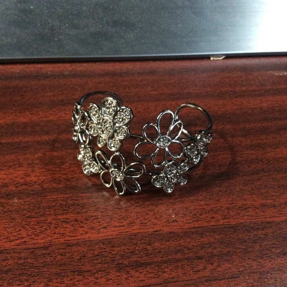 Floral Silver Bracelet