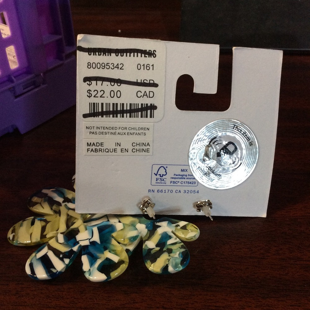 Urban Outfitters Blue and Yellow Frog Plush Accessories