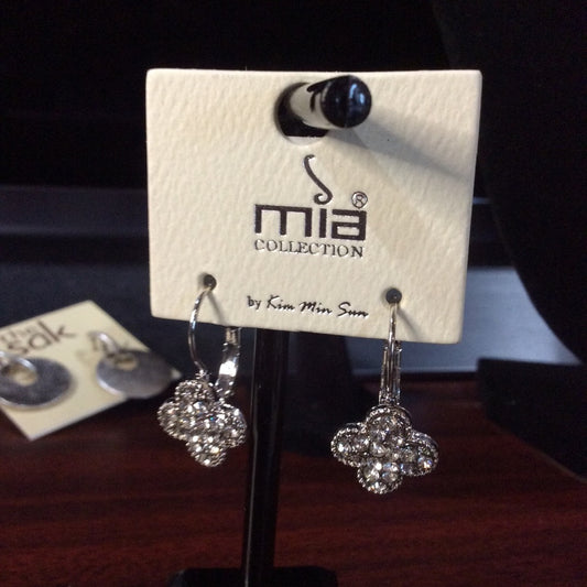 MIA Silver Filigree Chandelier Earrings