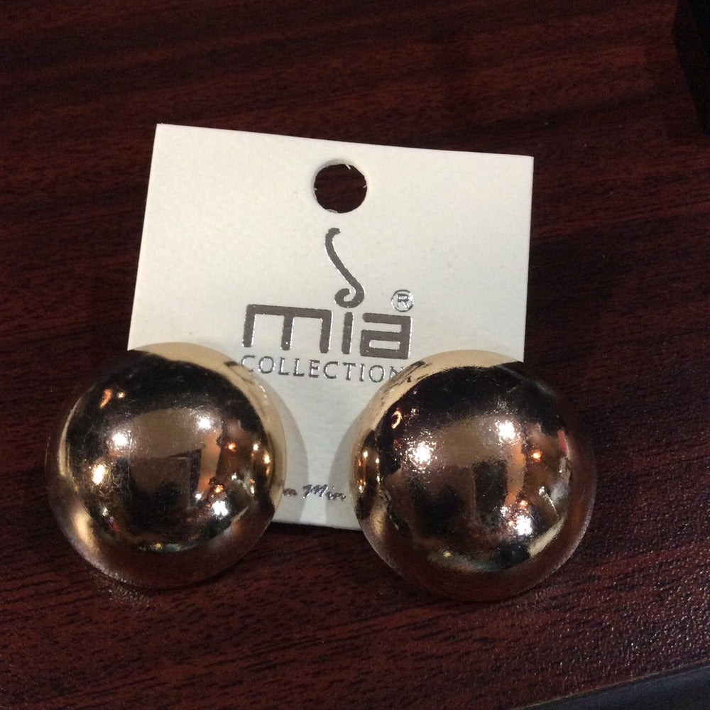 MIA Gold Spherical Earrings