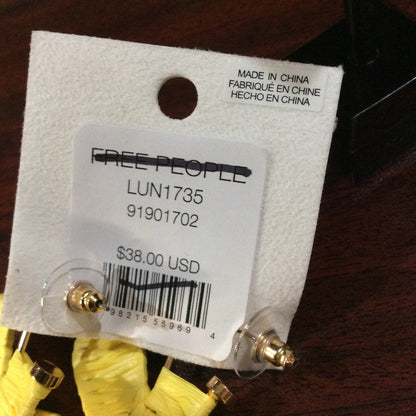 Free People Whimsical Yellow Flower Earrings