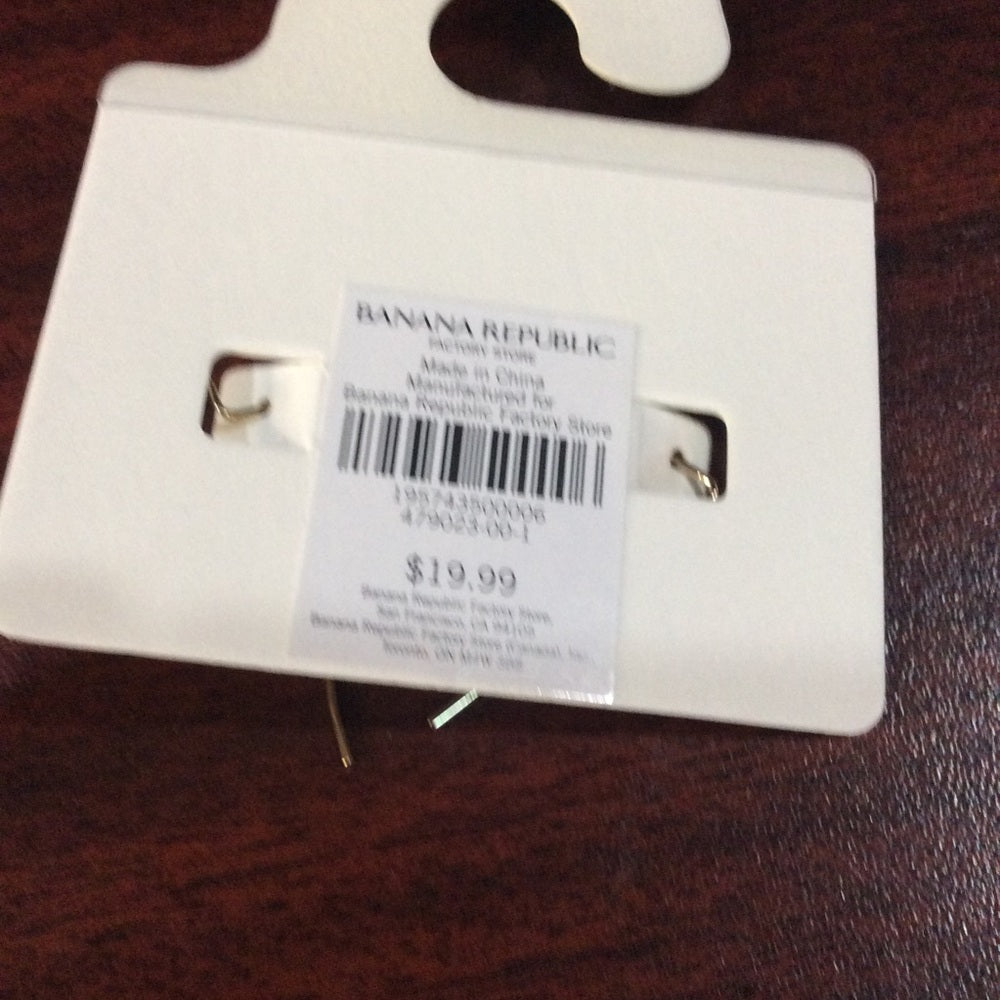 Banana Republic Sleek Gold Hoop Earrings