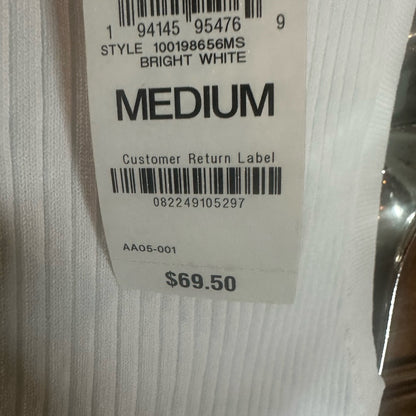 NWT SIZE M INC International Concepts Cream Ribbed Tank Top