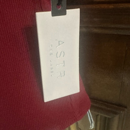 NWT SIZE S Astr Asymmetrical Red Sleeveless Bodysuit