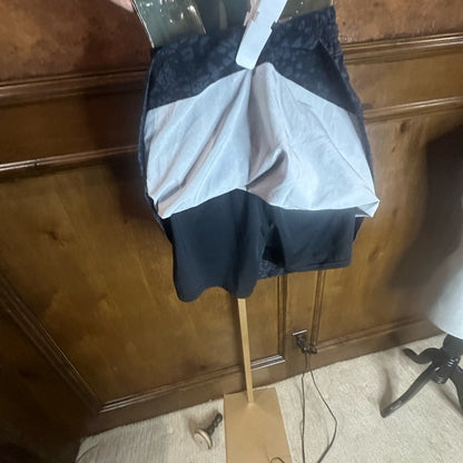 Speedo Black and White Knee-Length A-Line Skorts