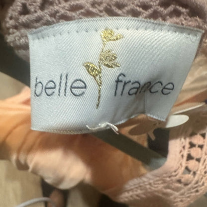 Blue Embellished Tiered Long Sleeve Sundress