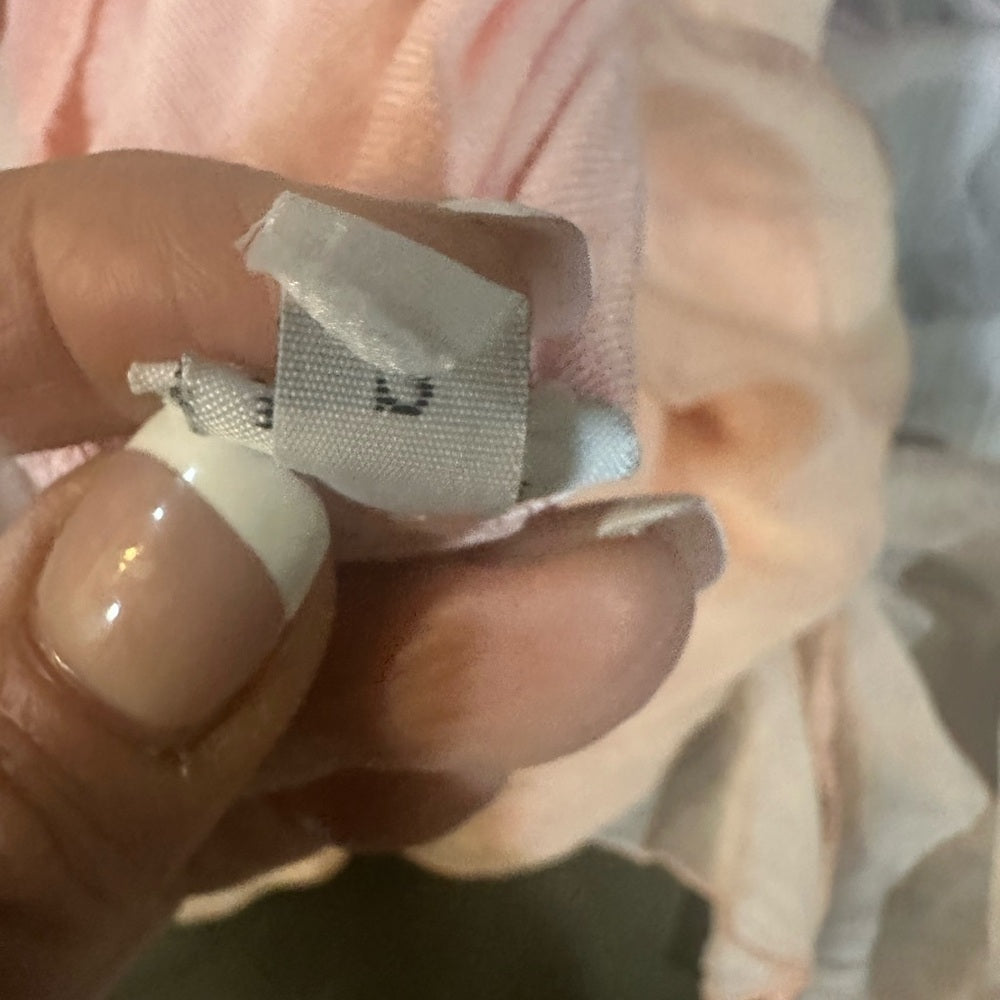 Blue Embellished Tiered Long Sleeve Sundress