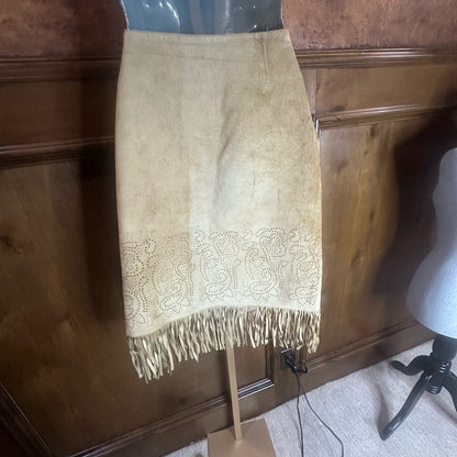 NWT SIZE 10 INC International Concepts Tan Pencil Mini Skirt