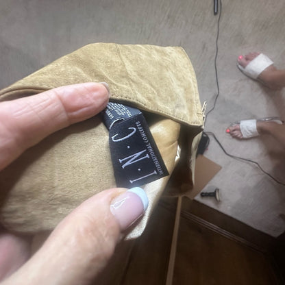 NWT SIZE 10 INC International Concepts Tan Pencil Mini Skirt