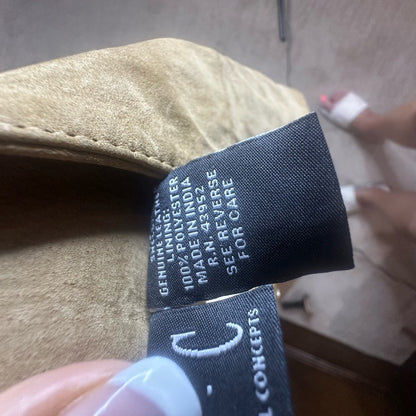 NWT SIZE 10 INC International Concepts Tan Pencil Mini Skirt