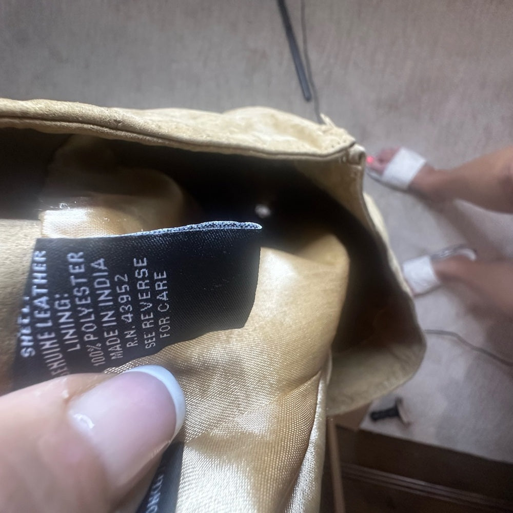 NWT SIZE 10 INC International Concepts Tan Pencil Mini Skirt