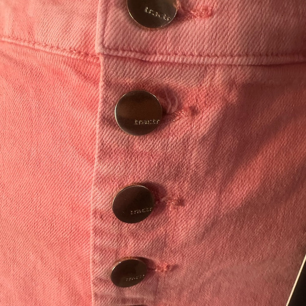 Tractr Pink High Waist Casual Shorts