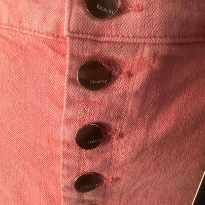 Tractr Pink High Waist Casual Shorts