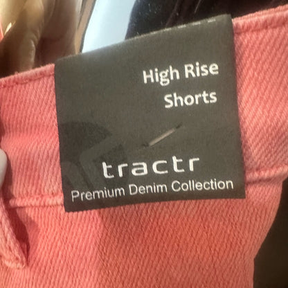 Tractr Pink High Waist Casual Shorts