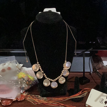 Banana Republic Gold and Silver Statement Necklace