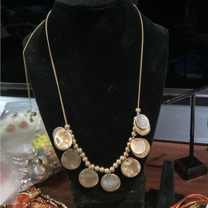 Banana Republic Gold and Silver Statement Necklace