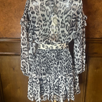 The Clothing Company Black and White Mini Dress