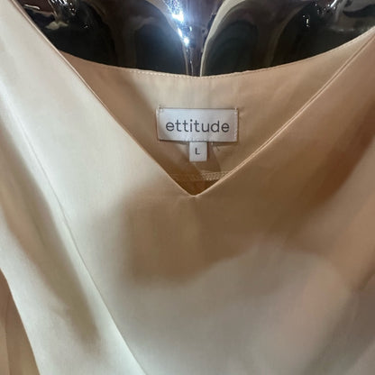NEW SIZE L Ettitude Cream Chemise Soft Sleepwear