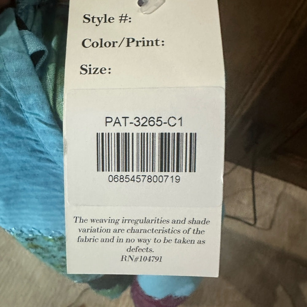 NWT SIZE OS Advance Apparels Asymmetrical Blue and Purple Tunic