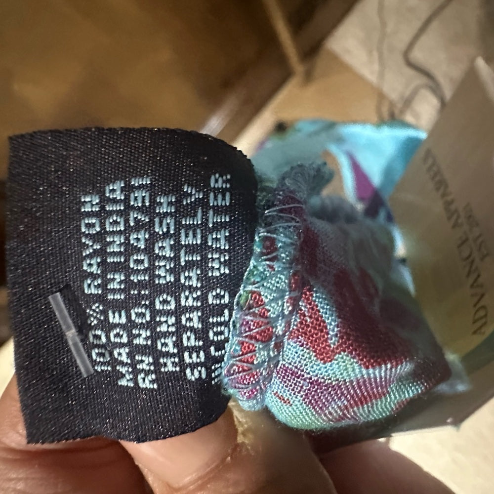 NWT SIZE OS Advance Apparels Asymmetrical Blue and Purple Tunic