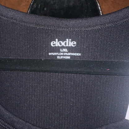 NWT SIZE L/XL Elodie Black Ribbed Fitted Tank Top