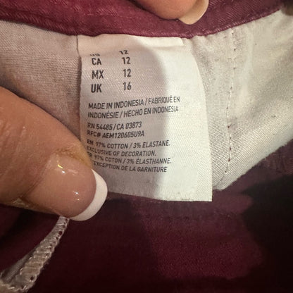 American Eagle Outfitters High Waist Red Shorts