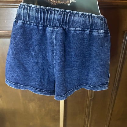 NWOT SIZE M Vanilla Star Blue Lace-Up Jean Shorts