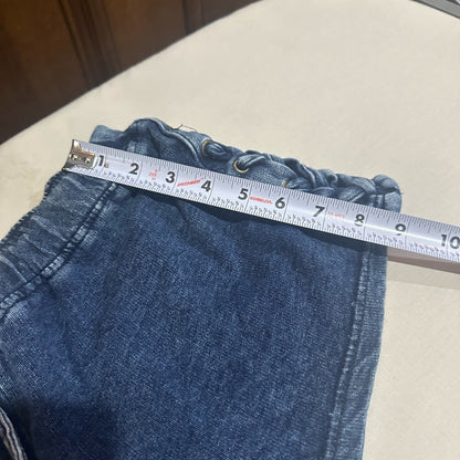 NWOT SIZE M Vanilla Star Blue Lace-Up Jean Shorts