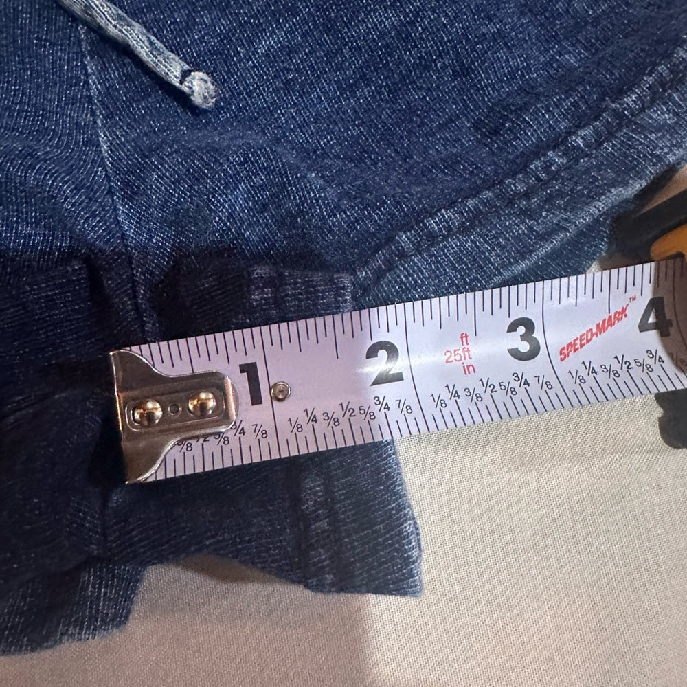 NWOT SIZE M Vanilla Star Blue Lace-Up Jean Shorts